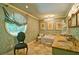 Bathroom with a jetted tub, decorative wallpaper, and granite countertops at 2341 Habersham Sw Dr, Marietta, GA 30064