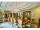 Formal dining room with chandelier and hardwood floors at 2341 Habersham Sw Dr, Marietta, GA 30064