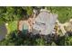 Bird's-eye view of a home with a pool and patio, surrounded by trees at 2341 Habersham Sw Dr, Marietta, GA 30064