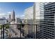 Stunning city skyline view from a high-rise balcony at 400 W Peachtree Nw St # 2314, Atlanta, GA 30308