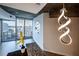 Modern kitchen with pendant lighting and city view at 400 W Peachtree Nw St # 2314, Atlanta, GA 30308