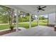 Spacious covered porch with a view of the backyard at , Covington, GA 30014