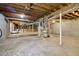 Unfinished basement with HVAC and plumbing at 1272 Breezy Ne Ln, Atlanta, GA 30329