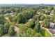 Aerial view of the house and surrounding neighborhood at 1272 Breezy Ne Ln, Atlanta, GA 30329