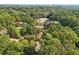 Aerial view of the property and surrounding green space at 1272 Breezy Ne Ln, Atlanta, GA 30329