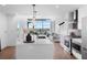 Open concept kitchen with island and city views at 788 W Marietta Nw St # 413, Atlanta, GA 30318