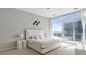 Spacious primary bedroom with city views and modern decor at 45 Ivan Allen Jr. Nw Blvd # 2501, Atlanta, GA 30308