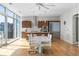 Modern kitchen with wood cabinets, stainless steel appliances, and island at 45 Ivan Allen Jr. Nw Blvd # 2501, Atlanta, GA 30308