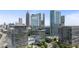 Aerial city view showing high rise buildings at 45 Ivan Allen Jr. Nw Blvd # 2501, Atlanta, GA 30308