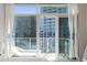 Bedroom with access to a balcony and city views at 45 Ivan Allen Jr. Nw Blvd # 2501, Atlanta, GA 30308