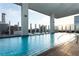 Inviting rooftop pool with comfortable lounge chairs and city views at 45 Ivan Allen Jr. Nw Blvd # 2501, Atlanta, GA 30308