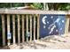 Wooden fence with names and artwork; playful and charming at 2290 Park Walke Dr, Alpharetta, GA 30009