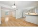 Light and airy dining room with hardwood floors and access to kitchen at 1261 Lavista Rd # F-3, Atlanta, GA 30324