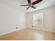 Well-lit bedroom featuring hardwood floors and ceiling fan at 1261 Lavista Rd # F-3, Atlanta, GA 30324