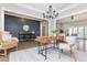 Modern dining room with hardwood floors and stylish decor at 12 Ivy Chase Nw Way, Cartersville, GA 30121