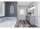 Spa-like bathroom with soaking tub and updated vanity at 12 Ivy Chase Nw Way, Cartersville, GA 30121