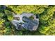 Bird's eye view of house, pool, and driveway at 1095 Mockingbird Ln, Cumming, GA 30041