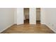 Spacious bedroom with wood-look floors and closet at 1666 Paddlewheel Dr, Marietta, GA 30062