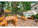 Spacious deck with seating area and dining table, perfect for outdoor entertaining at 1666 Paddlewheel Dr, Marietta, GA 30062