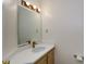 Well-lit bathroom featuring a vanity with a modern faucet and large mirror at 1666 Paddlewheel Dr, Marietta, GA 30062