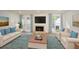Spacious living room with fireplace, TV, and access to backyard at 1666 Paddlewheel Dr, Marietta, GA 30062