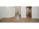 Open living area with view into kitchen and hallway at 1666 Paddlewheel Dr, Marietta, GA 30062
