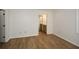 Bedroom with wood-look floors and ensuite bathroom at 1666 Paddlewheel Dr, Marietta, GA 30062