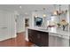 Open concept kitchen with island and stainless steel dishwasher at 222 12Th Ne St # 1902, Atlanta, GA 30309