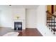 Modern fireplace with white mantel in living room at 51 S Auburn Landing Pl # 51, Auburn, GA 30011