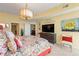 Bright bedroom with king bed, large TV, and city views at 3300 Windy Ridge Se Pkwy # 1110, Atlanta, GA 30339