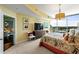 Spacious bedroom with a king-size bed and city views at 3300 Windy Ridge Se Pkwy # 1110, Atlanta, GA 30339