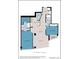 Floor plan showing 1495 sq ft condo with 2 bedrooms, 2 baths, balcony at 3300 Windy Ridge Se Pkwy # 1110, Atlanta, GA 30339