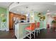 Modern kitchen with stainless steel appliances and breakfast bar at 3300 Windy Ridge Se Pkwy # 1110, Atlanta, GA 30339