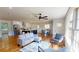Open concept living space with hardwood floors and modern furniture at 2790 Miriam Ln, Decatur, GA 30032