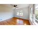 Spacious bedroom with hardwood floors and large windows at 2790 Miriam Ln, Decatur, GA 30032