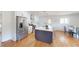 Modern kitchen with stainless steel appliances and a large island at 2790 Miriam Ln, Decatur, GA 30032