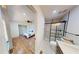 Bright bedroom with hardwood floors and en-suite bathroom at 2790 Miriam Ln, Decatur, GA 30032