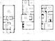 Detailed floor plan including terrace, first, and second floor layouts at 1974 Flying Scotsman Dr # 7, Kennesaw, GA 30144