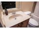 Bathroom with single sink vanity and toilet at 9931 Mancunian Way, Douglasville, GA 30135