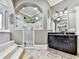 Large walk-in shower with glass enclosure and dual shower heads at 404 Folsom Glade Rd, Rydal, GA 30171
