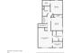 Second floor plan with primary bedroom and laundry room at 6635 Shapiro Ct, Stone Mountain, GA 30087