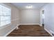 Bright dining room with hardwood floors and neutral walls at 2812 Mitchell Dr, Decatur, GA 30032