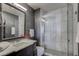 Modern bathroom with marble shower and sleek vanity at 3286 Northside Nw Pkwy # 1005, Atlanta, GA 30327