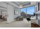 Home office with city views and built-in desk at 1065 Peachtree Ne St # 3003, Atlanta, GA 30309