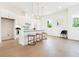 Modern kitchen with white cabinets, island, and stainless steel appliances at 2029 Memorial Dr # 33, Atlanta, GA 30317