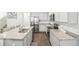 Modern kitchen with stainless steel appliances and granite countertops at 174 Hampton Cir, Mcdonough, GA 30253