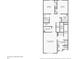 Two-story floor plan with primary bedroom, two additional bedrooms, and laundry room at 174 Hampton Cir, Mcdonough, GA 30253