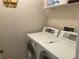 Convenient laundry room with washer and dryer at 4489 Iroquois Trl, Duluth, GA 30096