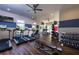 Fitness center featuring treadmills, elliptical machines and weights at 1094 Battery Park Rd, Decatur, GA 30033