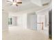 Large main bedroom with carpeted floors and ceiling fan at 2049 Town Square Dr, Mcdonough, GA 30253